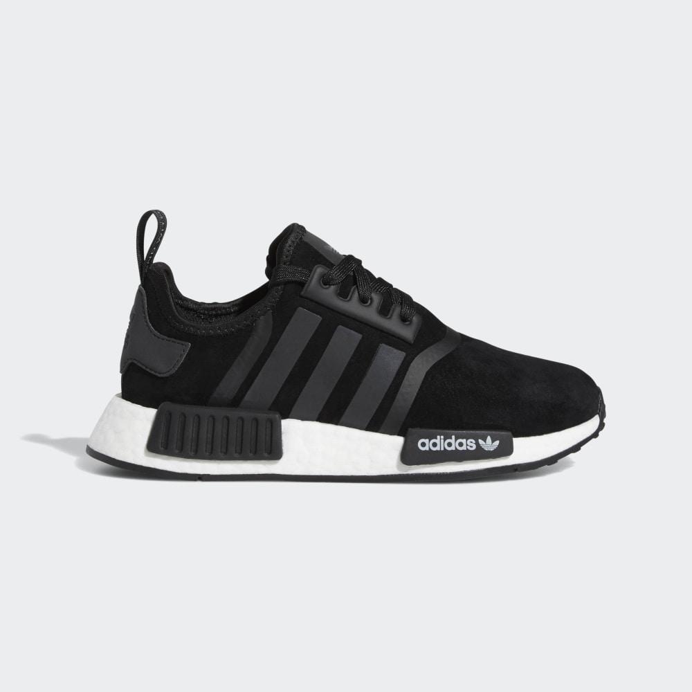 Adidas Boys' NMD_R1 Originals Shoes Black/Blue/White Ireland F97579